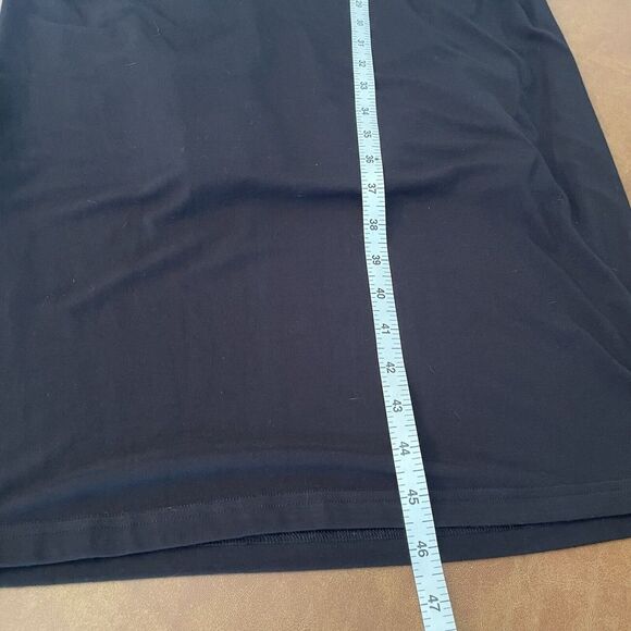 J. Peterman Secret Keeper Dress True Black Long Sleeve Cinched Sides Size: M - Picture 6 of 6